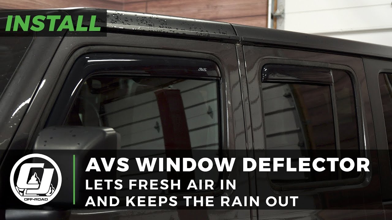 Jeep JL Wrangler Install: AVS In-Channel Ventvisor Window Deflectors