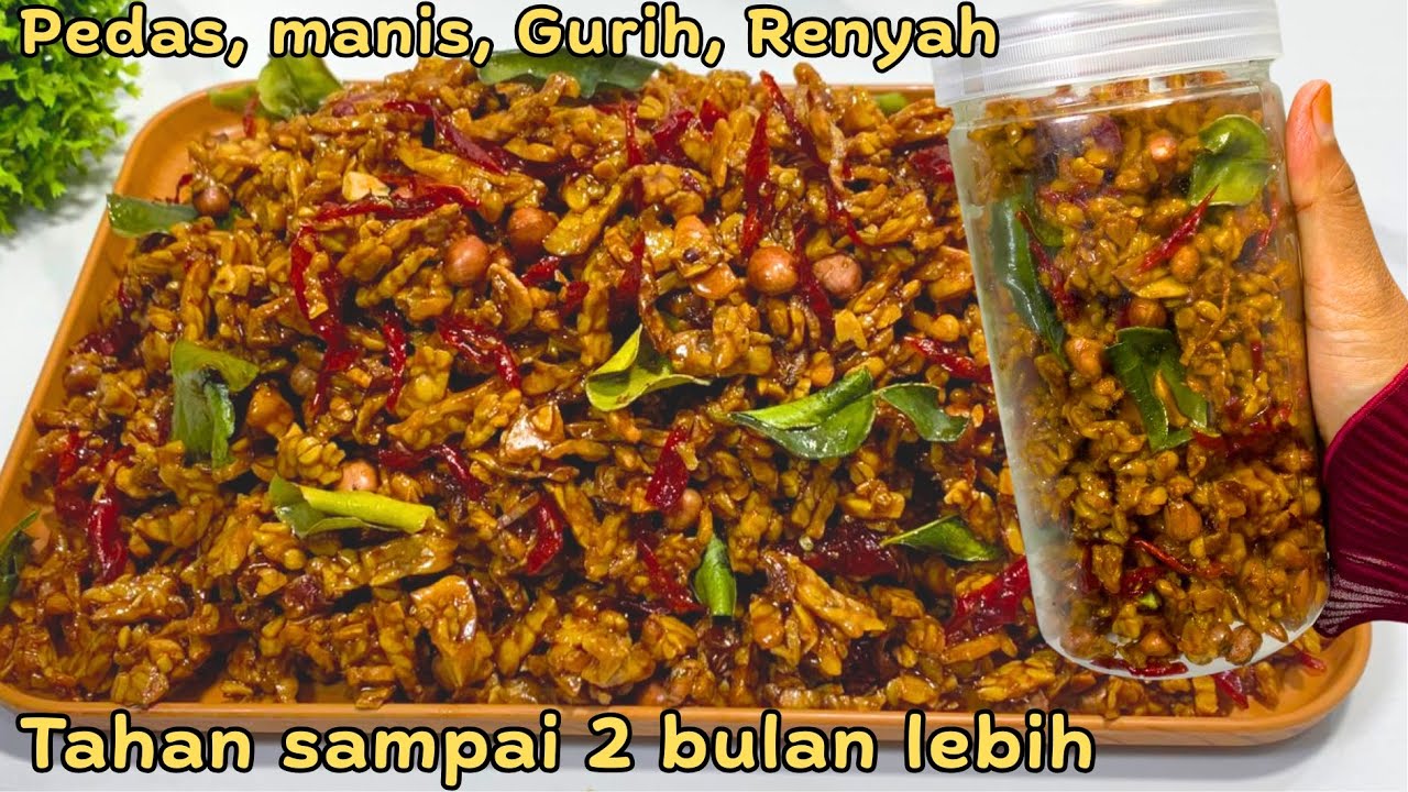  BONGKAR RAHASIA KERING TEMPE RENYAH TERUS TAHAN LAMA TIDAK MUDAH MLEMPEM‼️PEDAS MANIS GURIH 