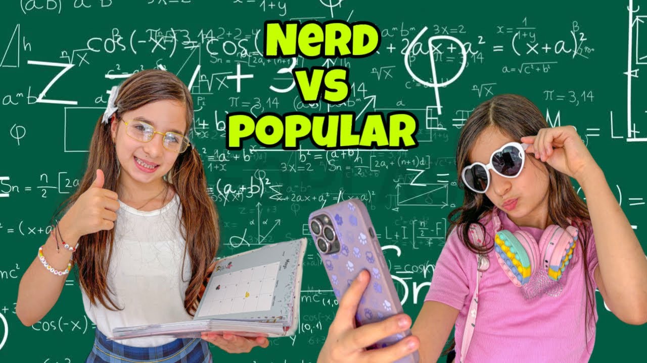 La NERD 🤓 vs La POPULAR 🤩 en la escuela 🏫