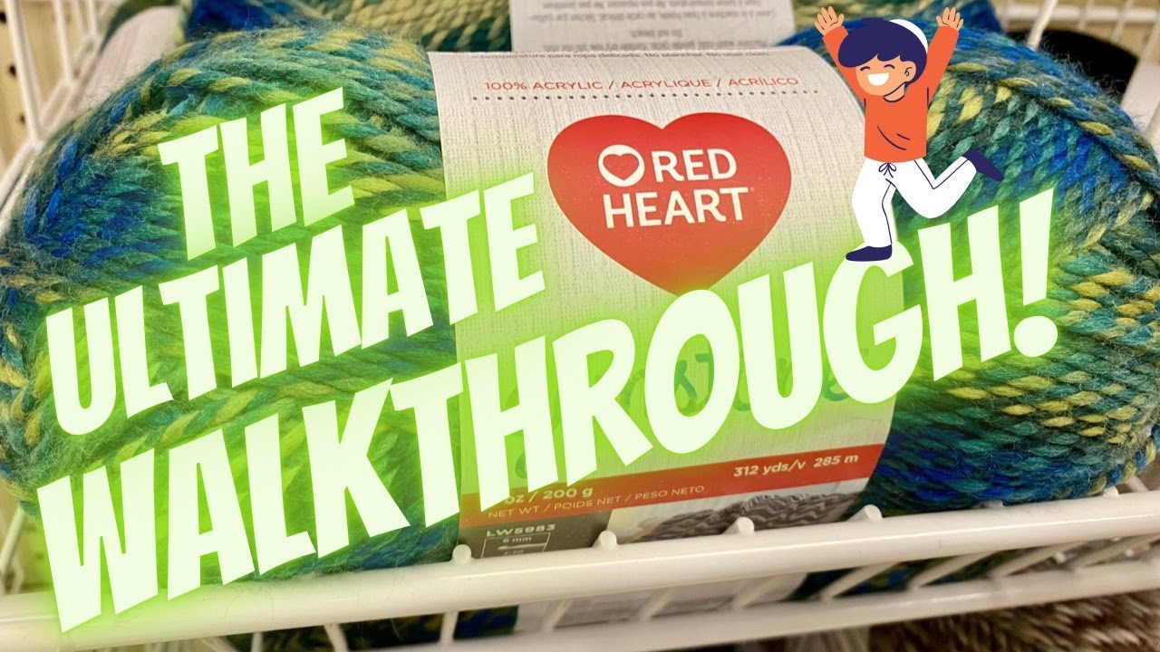 RED HEART YARN WALKTHROUGH AT JOANN!