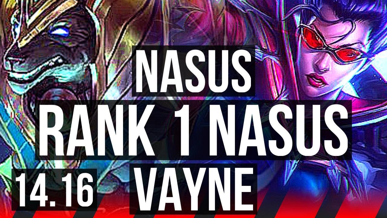 NASUS vs VAYNE (TOP) | Rank 1 Nasus, Rank 15 | EUW Challenger | 14.16