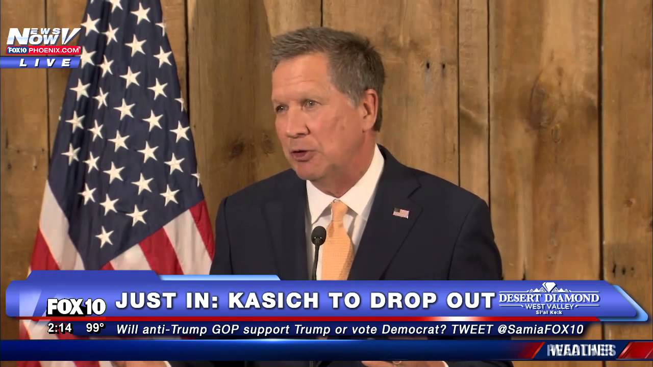 MUST WATCH: John Kasich EMOTIONAL as he Drops Out of Presidential Race - FULL SPEECH