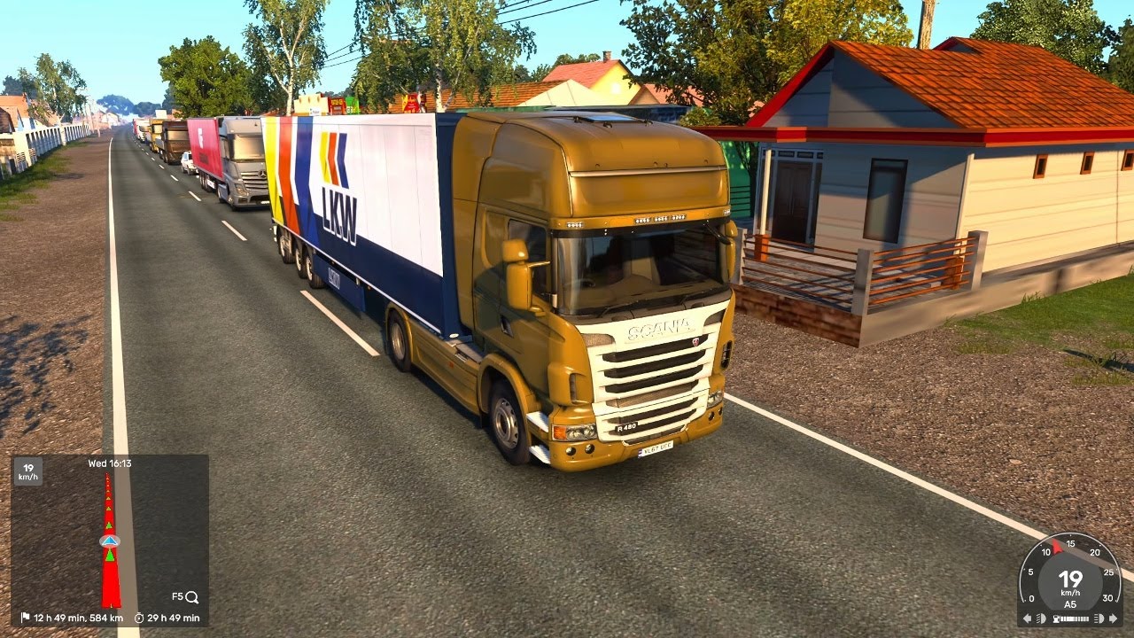 EURO TRUCK SIM's LARGEST CONVOY is CRAZY !  Here's Why