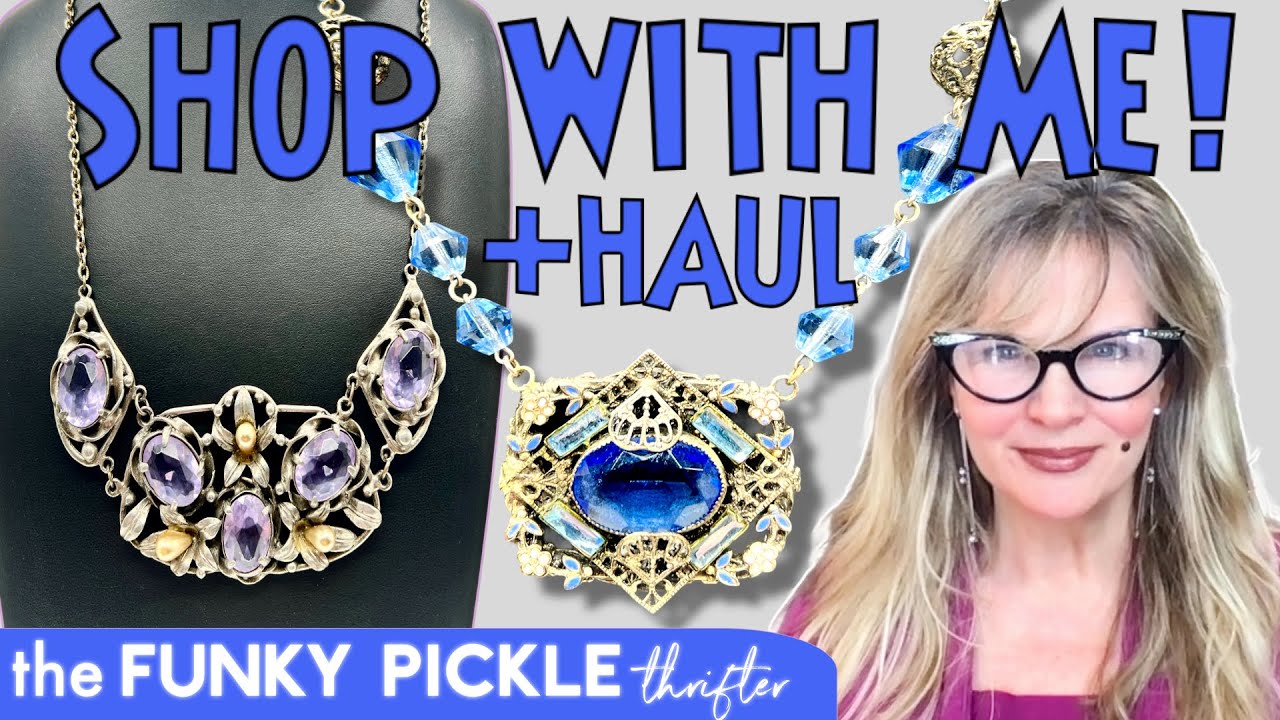 Incredible OLD Art Deco JEWELRY Ride Along Show with Me HAUL!!!