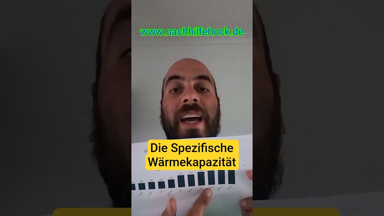 Die Spezifische W&auml;rmekapazit&auml;t | Physik Einfach Erkl&auml;rt #nachhilfe #physik #physikmitdiego