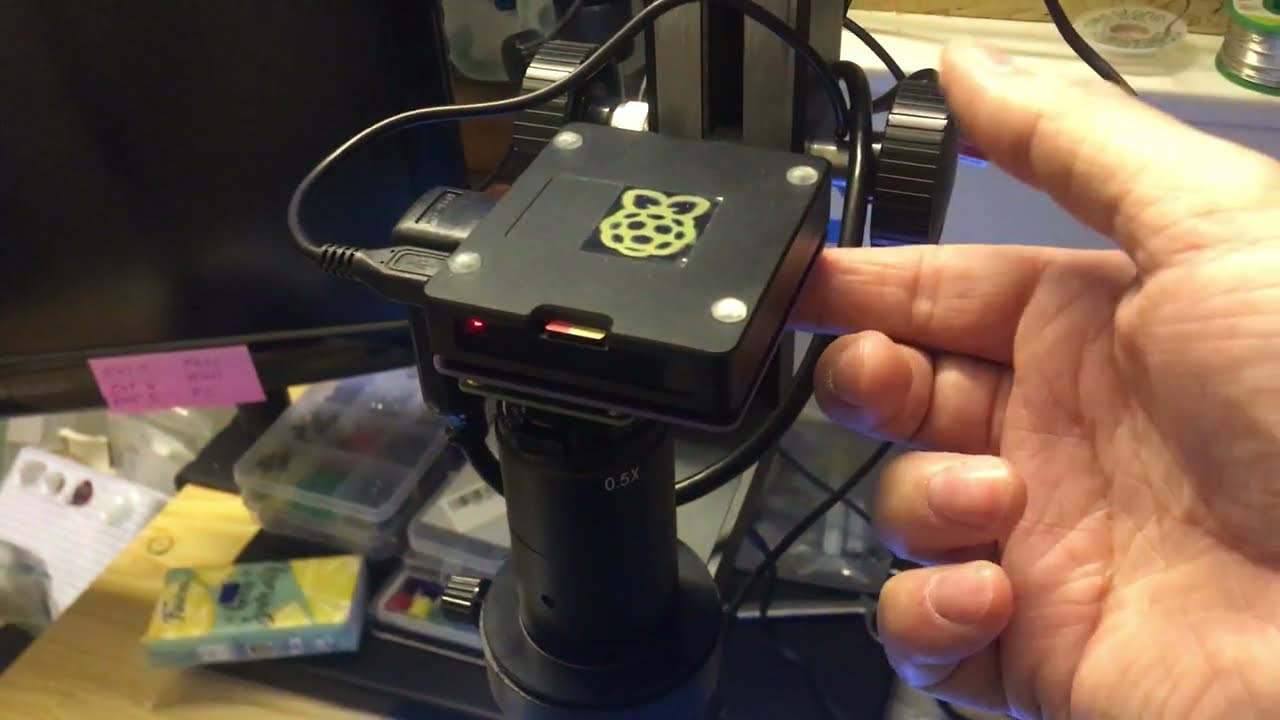 DIY Raspberry Pi  3A+ and RPI HQ camera electronic microscope part 1