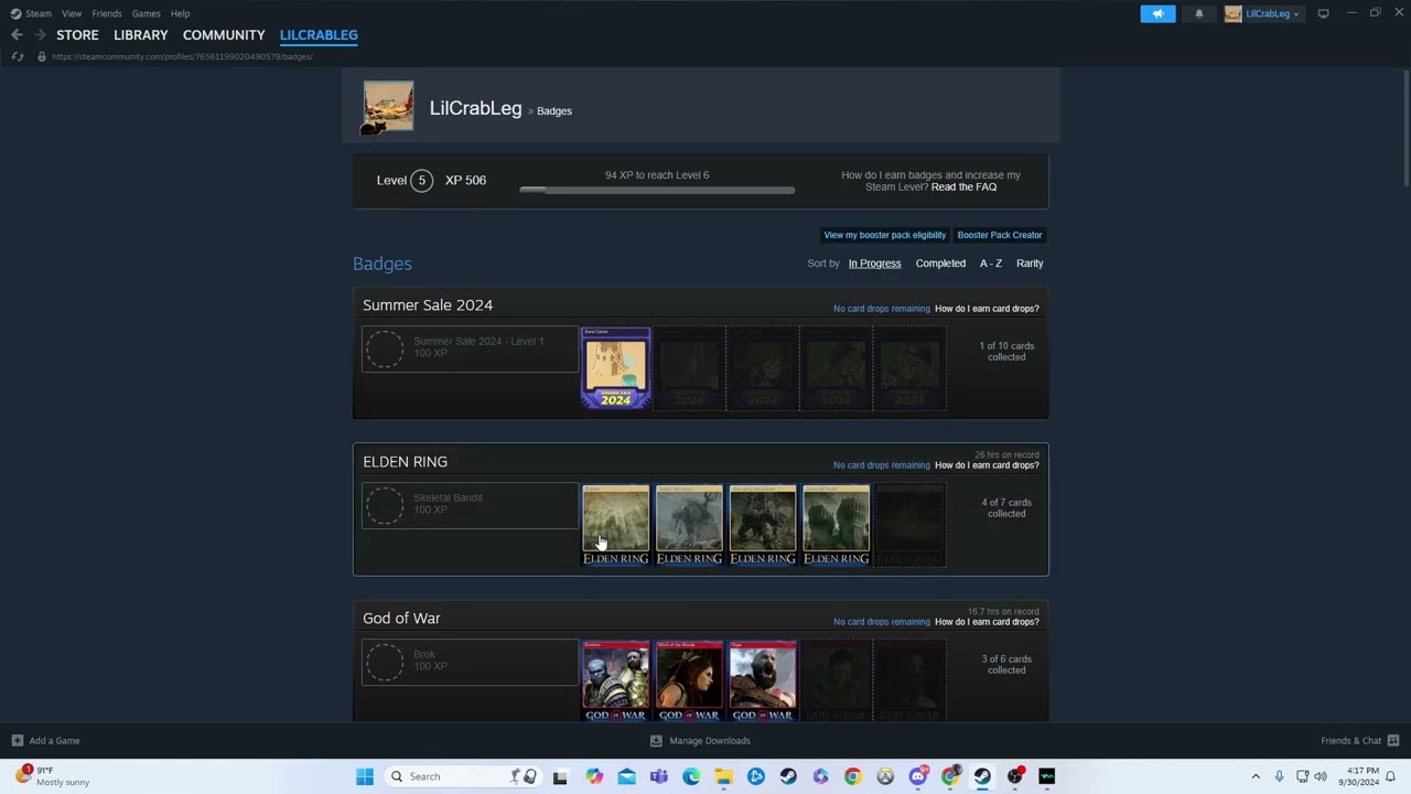 How to Craft Badge on Steam