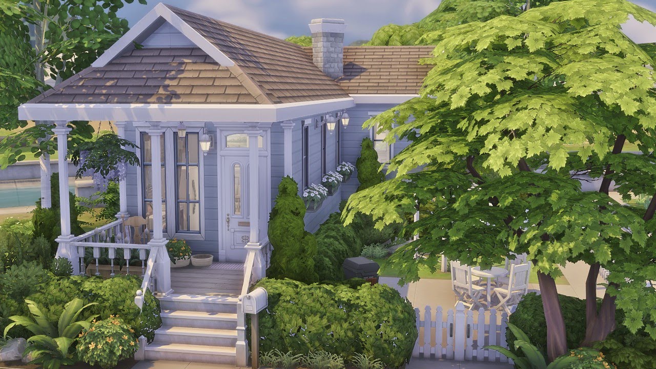 Single Shotgun House 🏡 | The Sims 4: Speed Build with Ambient Sounds ♡