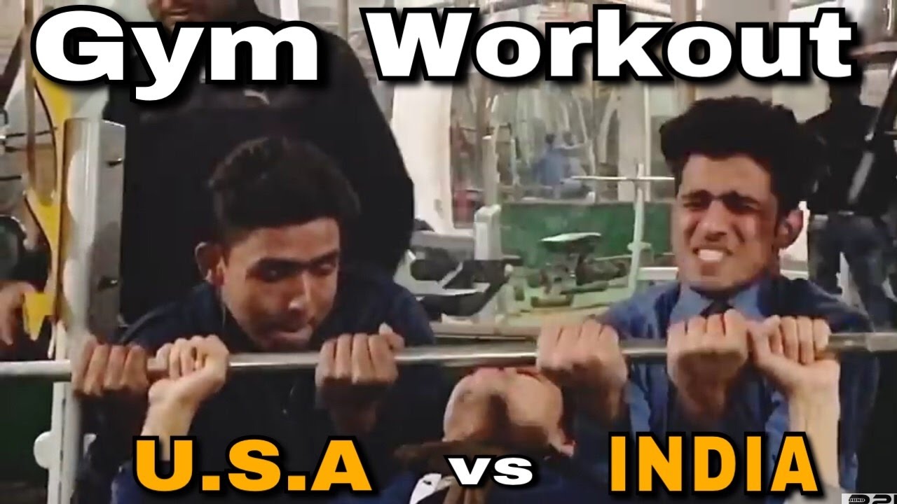 Gym workout in USA vs india | Round2hell | R2H