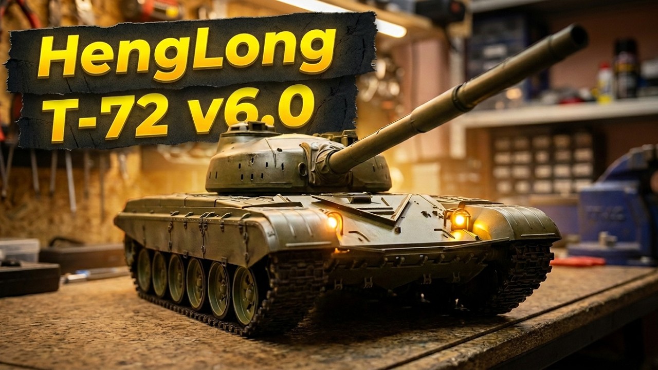 Танк на Радиоуправлении Т-72 Heng Long (v6.0) Обзор Новинки!