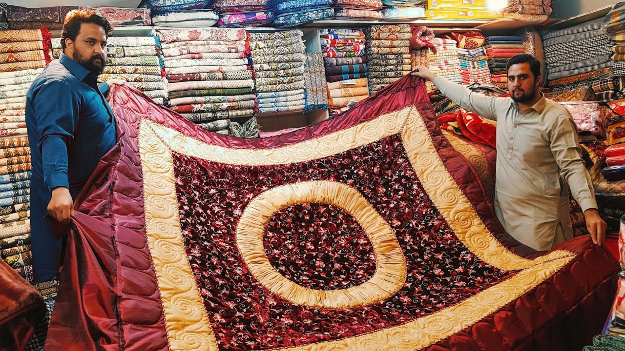 Wholesale Price Wedding Bed Sheet Blanket & Double Single Kambal New Design | Moti Bazar Rawalpindi