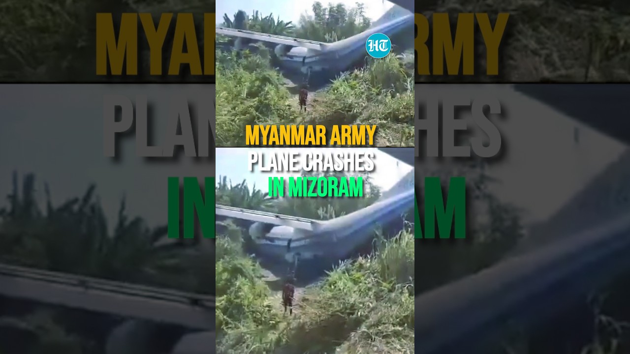 Myanmar Army Plane Crashes In Mizoram | Watch