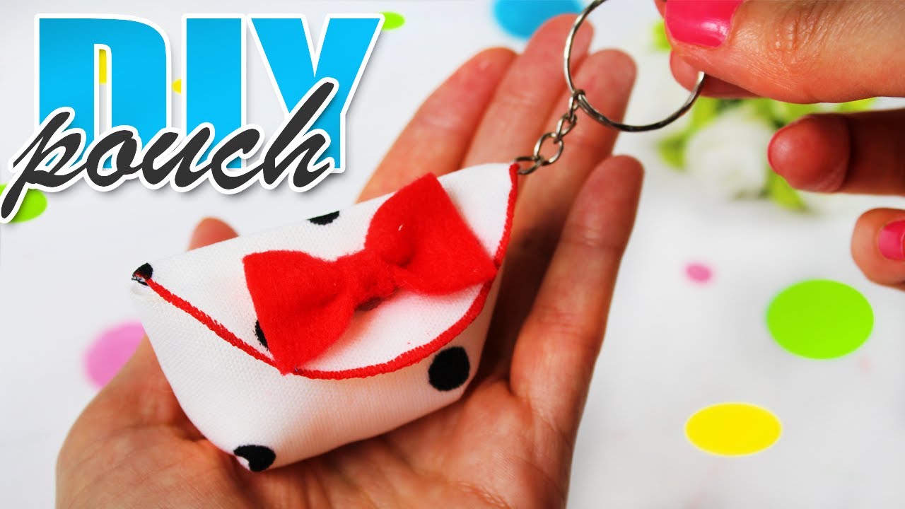 DIY Coins Pouch & Keys Trinket Purse Bag & Earphones Keeper