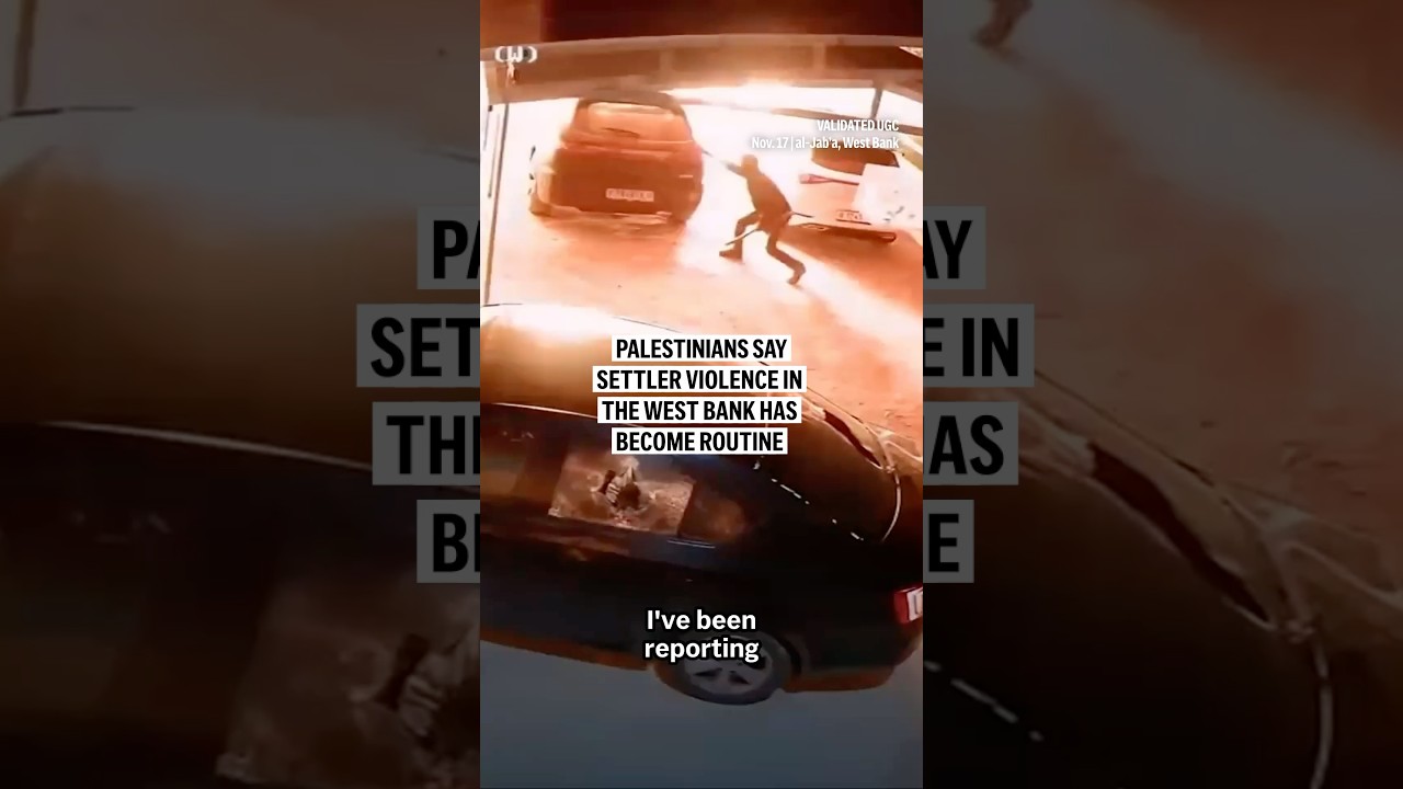 Palestinians say settler violence in the West Bank has become routine