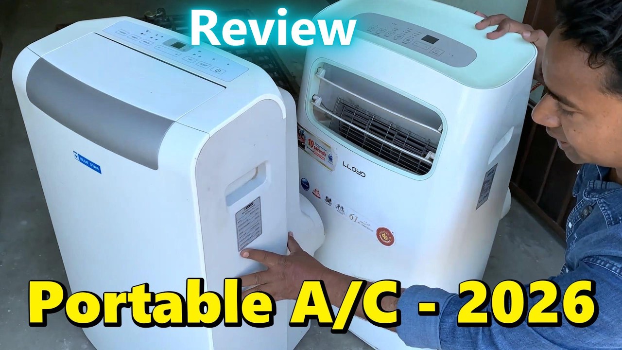 Cheap & Best 1 Ton Portable AC - Air Conditioner in India 2026 || 5 Star Power Rating Price & Review