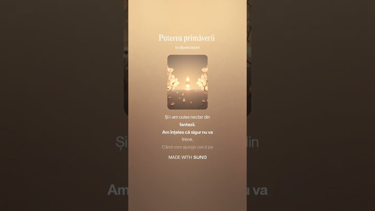 Puterea primăverii ( Versuri :Diaconu Liviu Aurel) MUZICA SUNO  Varianta a 2 a