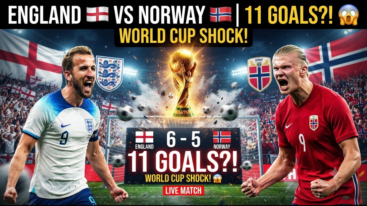 England vs Norway Full Match Highlights | FIFA World Cup 2026 | Insane 11 Goal Thriller!