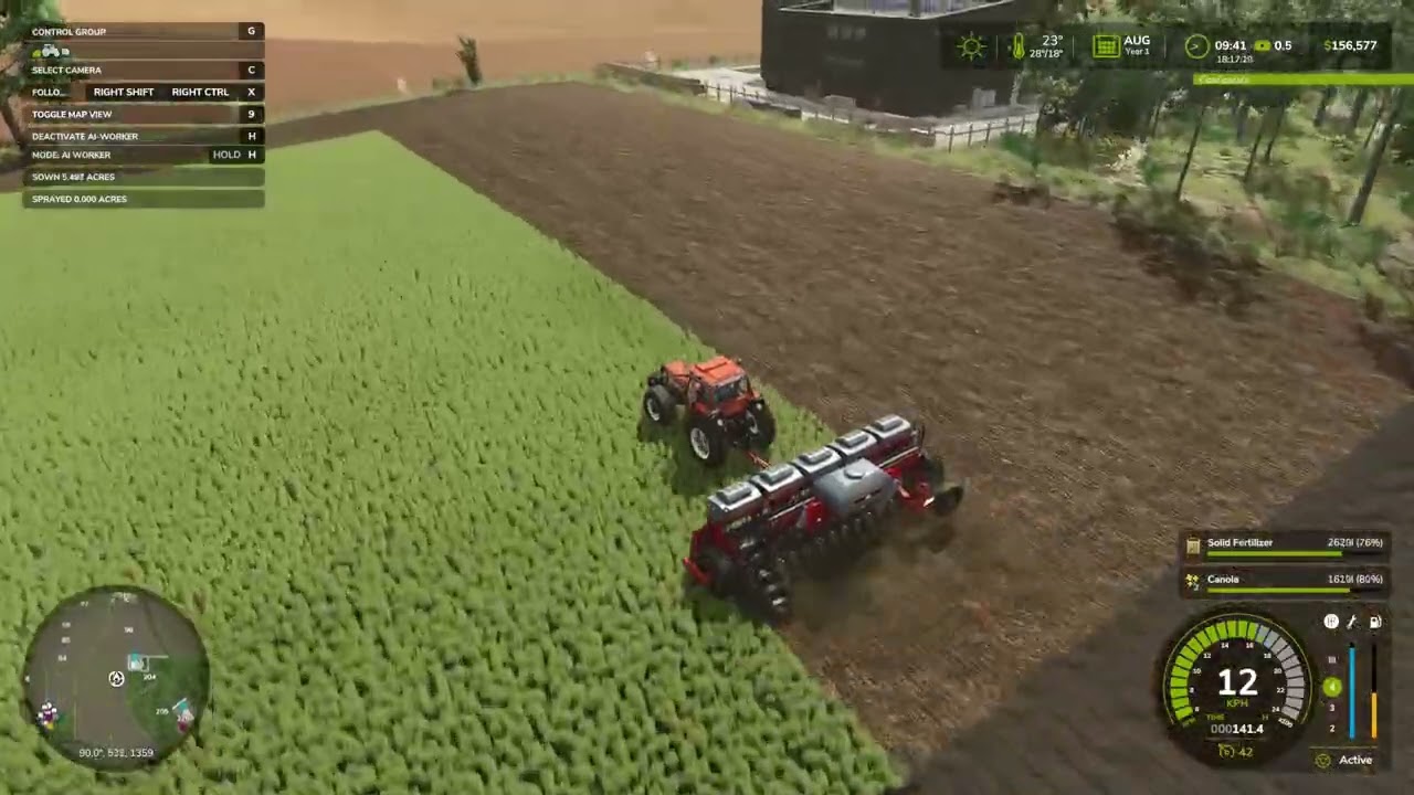 FS25 Timelapse | Cybuchowo #03 | Planting Canola