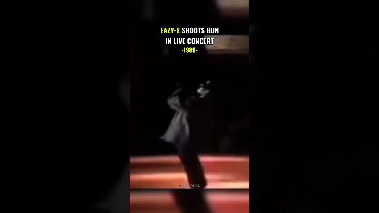 EAZY-E SHOOTS GUN IN LIVE CONCERT-1989-