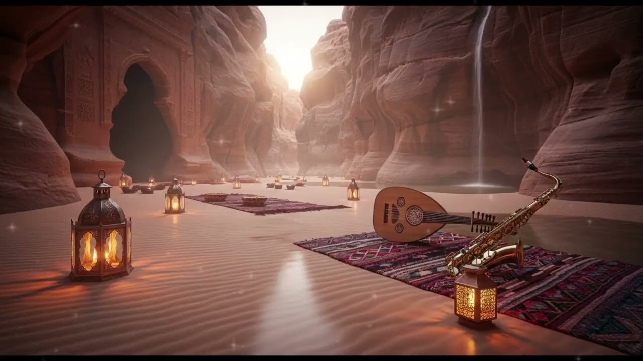 Persian Oud & Saxophone Instrumental 🌙 | Luxury Desert Night Drive