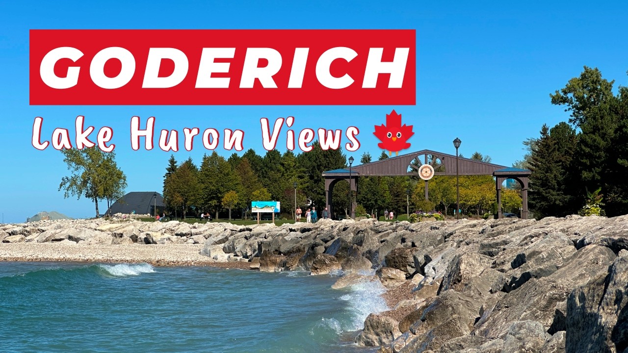 Walking in Goderich Ontario | From Lighthouse Street to the Lake & Old Train Station