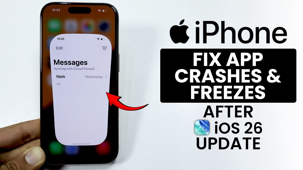 iOS 26 - How to Fix App Crashing and Freezes on iPhone