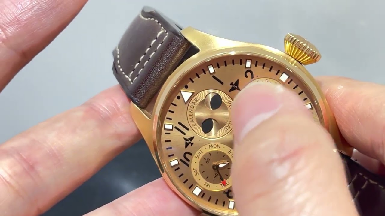 神級IWC 多年夢想終於入手萬大飛18K RG BIG PILOT perpetual calendar 專門店限量版￼