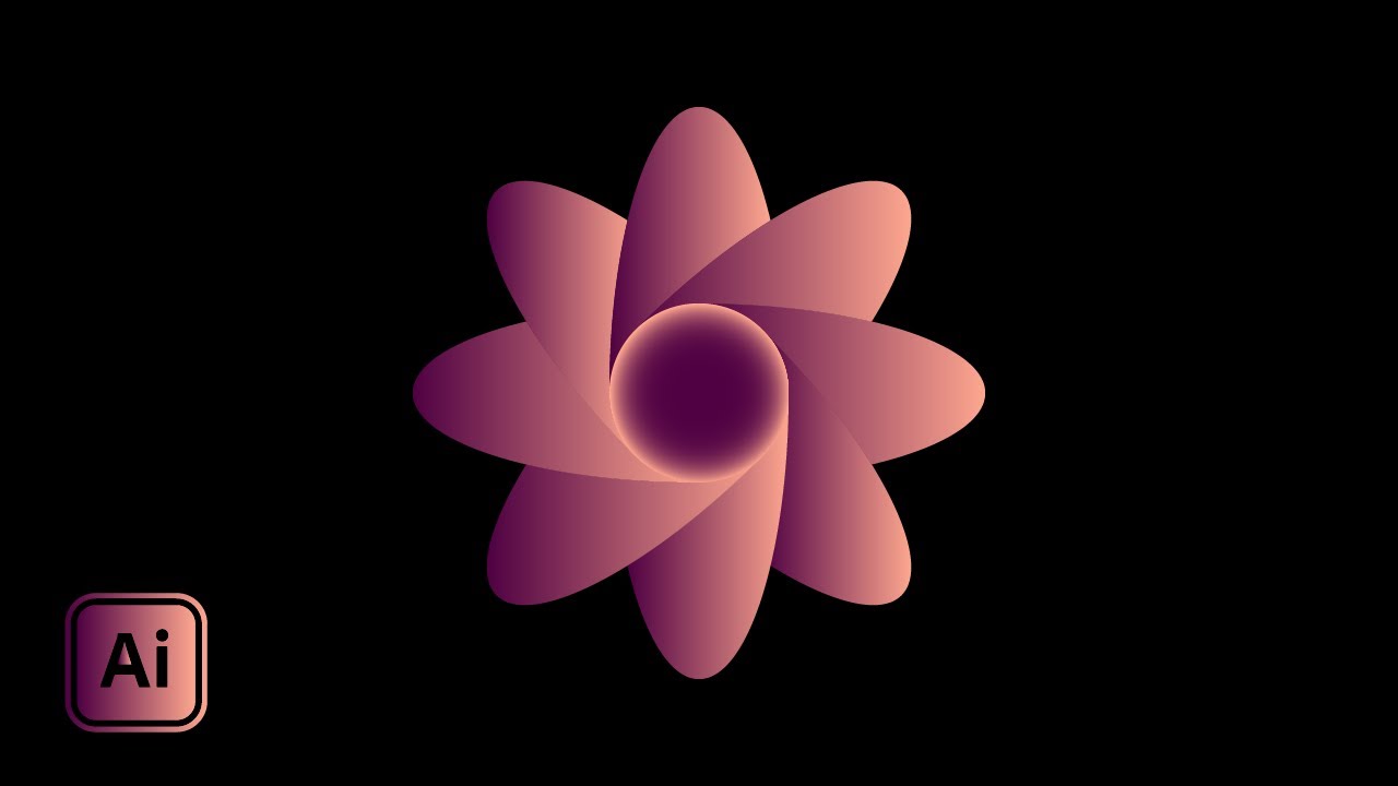 Gradient Logo Design in Adobe Illustrator #shorts #illustratorshorts