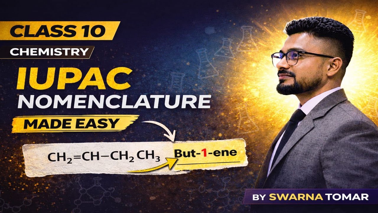Class 10th Chemistry: IUPAC Nomenclature Rules in 30 Minutes | By Swarna Tomar