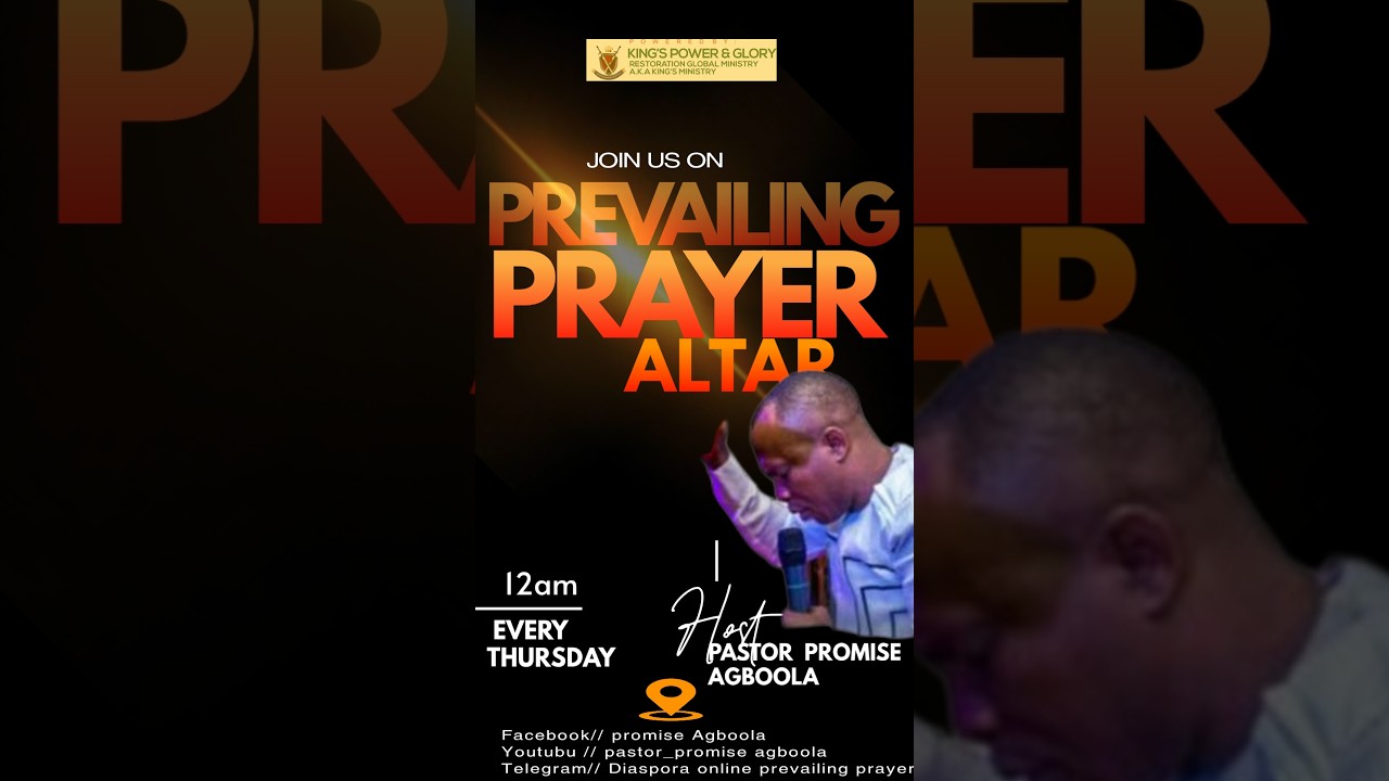 PREVAILING PRAYER ALTAR.