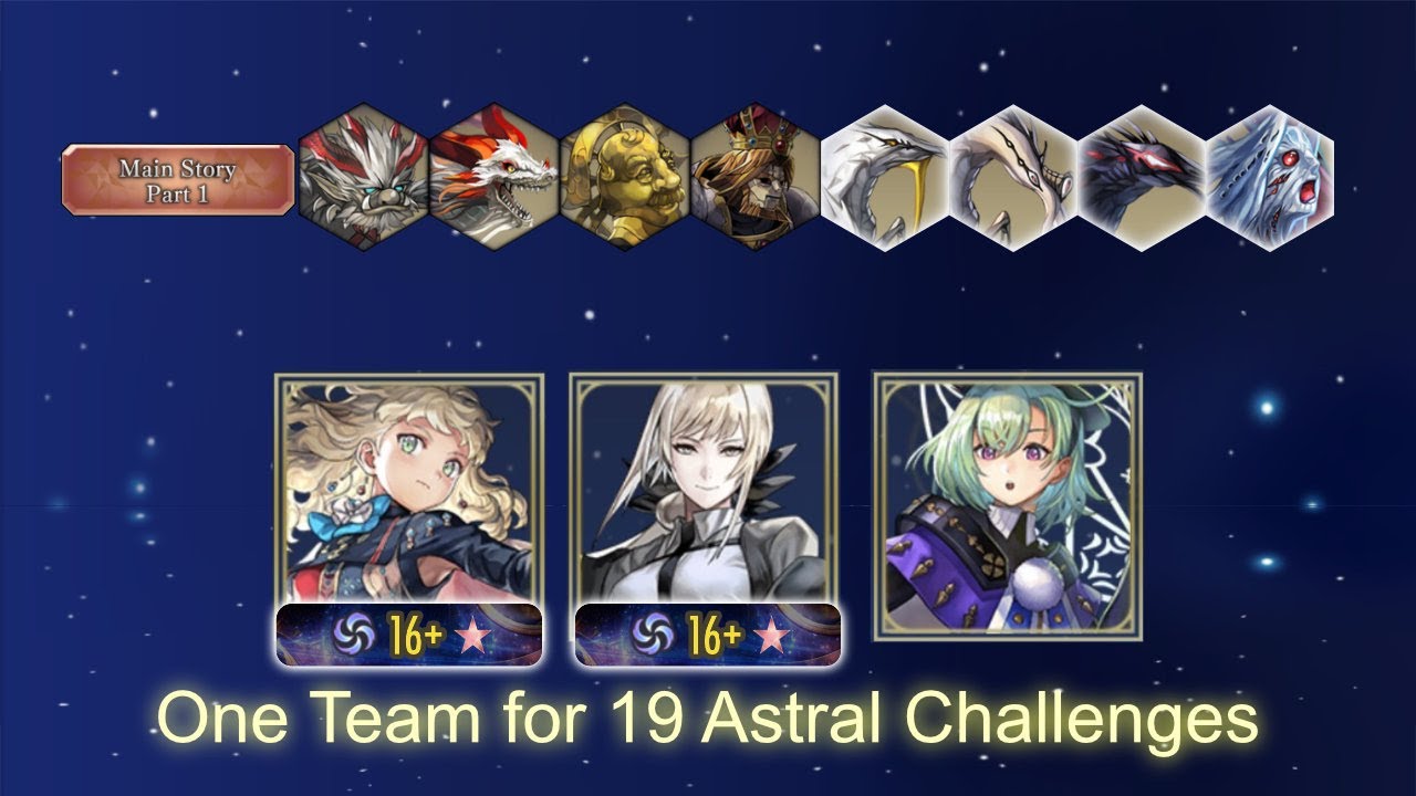 Another Eden - One Team 19 Astral Archive Challenges (Thillelille ES SA, Alma AS, Xianhua SA)