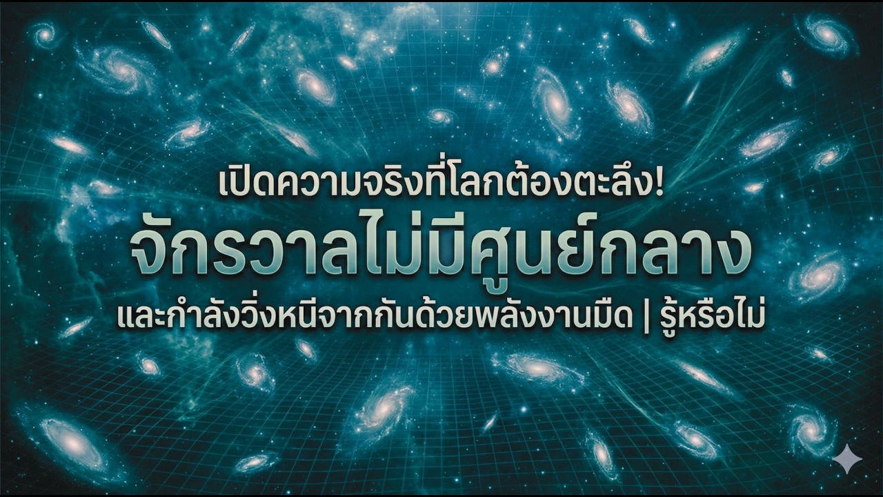 เปิดความจริงที่โลกต้องตะลึง! จักรวาลไม่มีศูนย์กลาง และกำลังวิ่งหนีจากกันด้วยพลังงานมืด | รู้หรือไม่