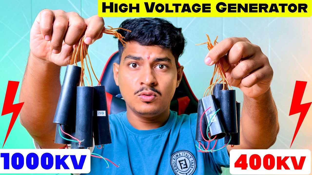 High Voltage Generator 1000kv/400kv 🫨 Working video @Electronicsproject99 