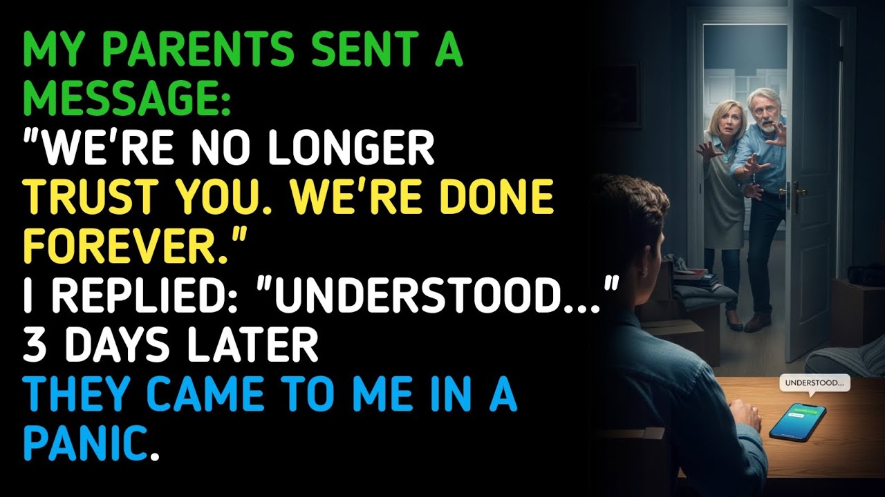 MY PARENTS SENT A MESSAGE: