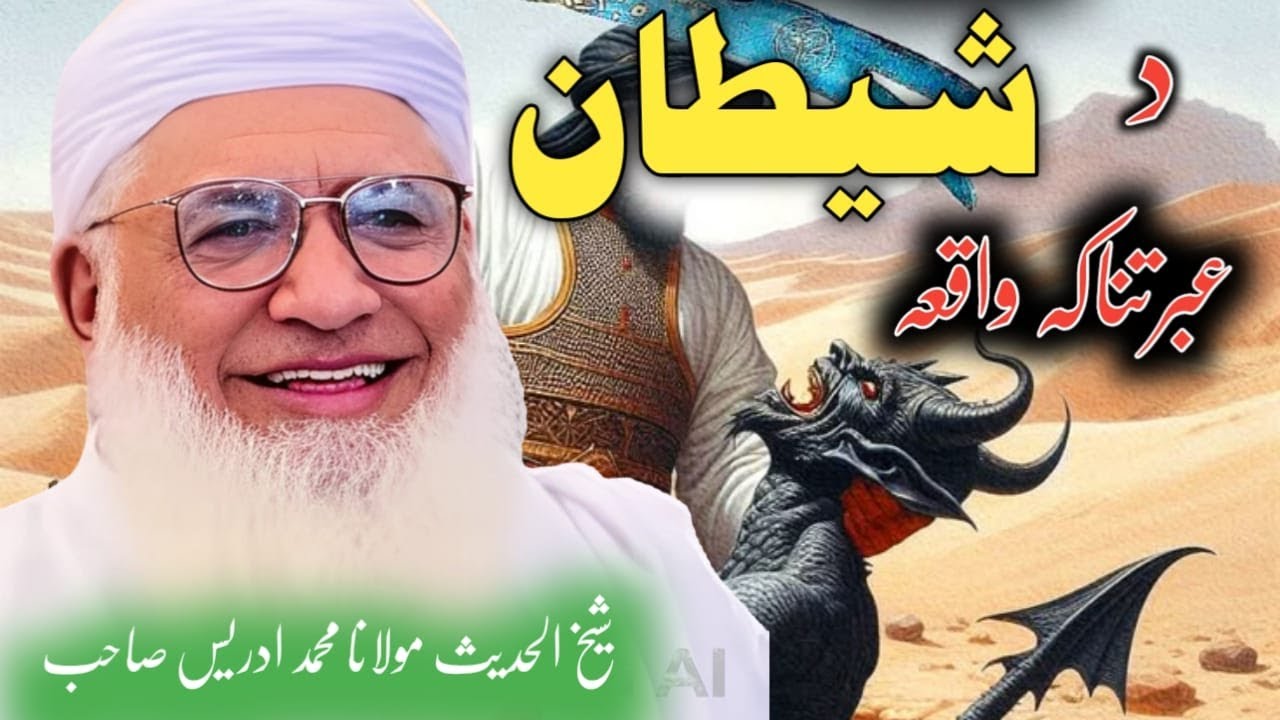 Pashto bayan Molana idrees | Story of devil  شیطان کا عبرتناک واقعہ