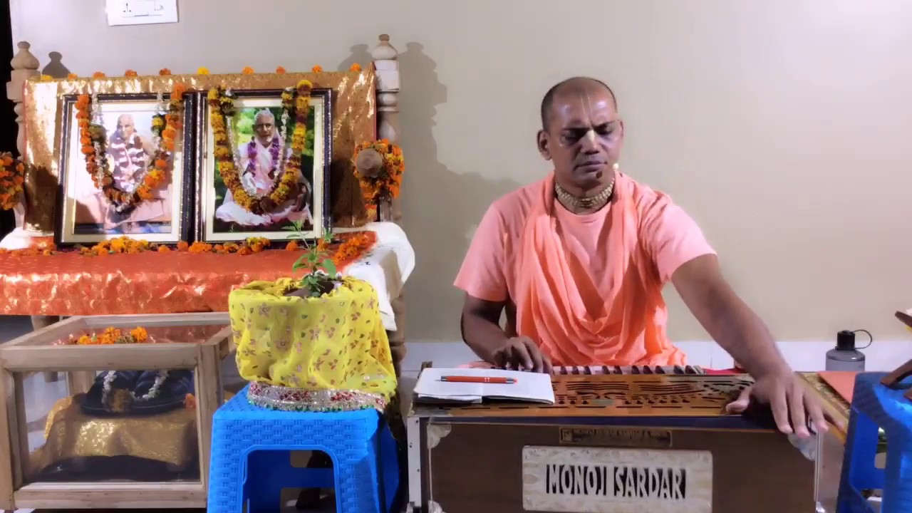 Sri Guru Carana Padma-Kirtan on the day of Sri Guru Purnima-09-07-2017 Evening