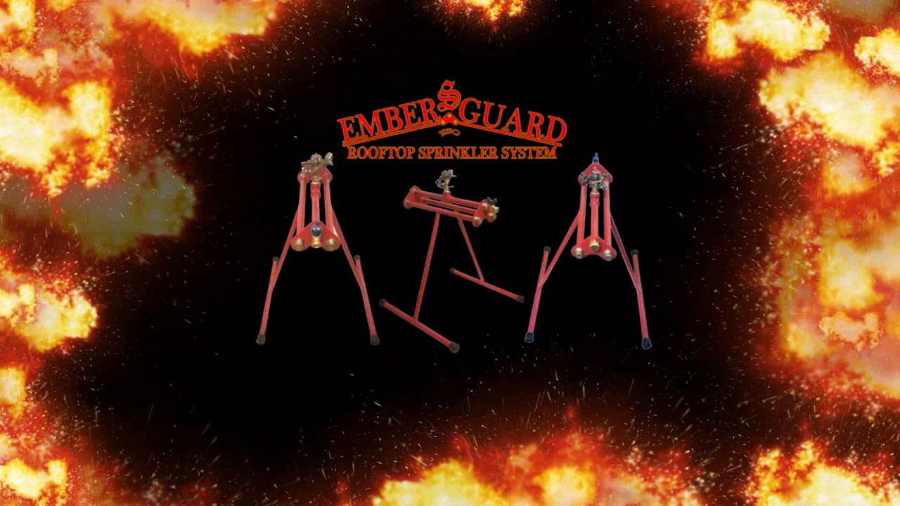 EMBER-S-GUARD&trade; Rooftop Sprinkler System
