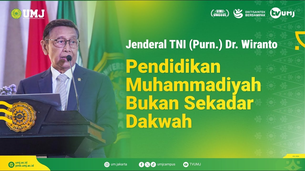 Jenderal TNI (Purn.) Dr. Wiranto : Pendidikan Muhammadiyah Bukan Sekadar Dakwah