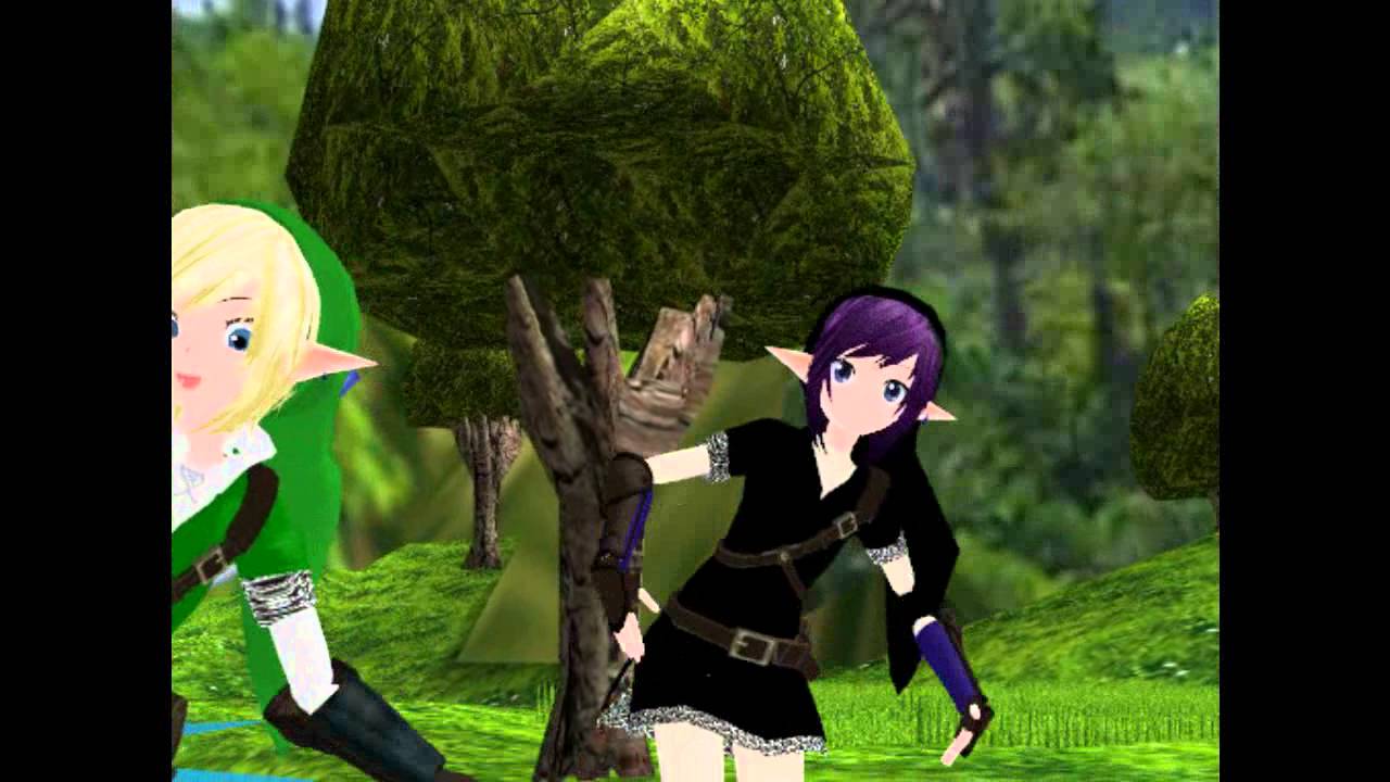 [MMD]Legend of Zelda - Happy Synthesizer(Link and Shadow)