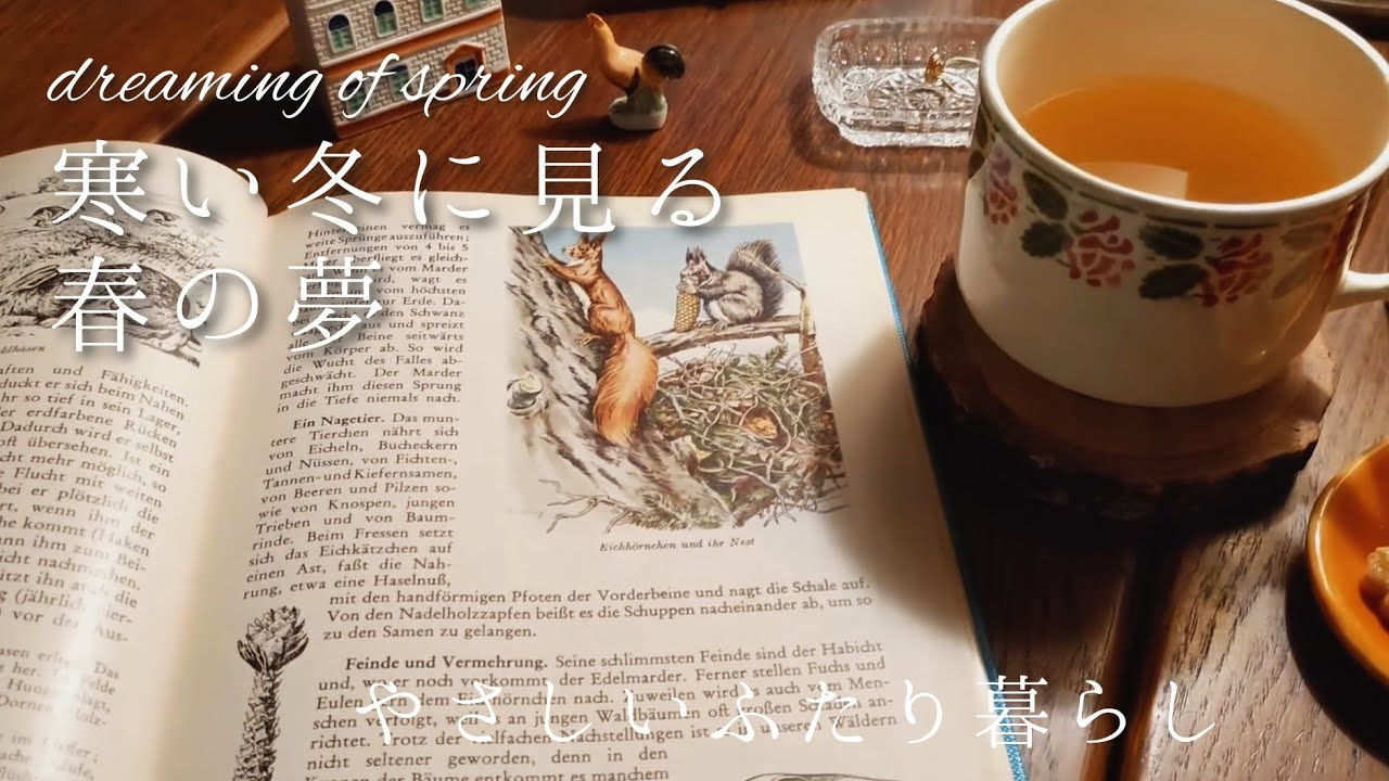 真冬のねずみは静かに暮らす　おいしいお茶とクッキー　ひとりの夜に読書と英会話　