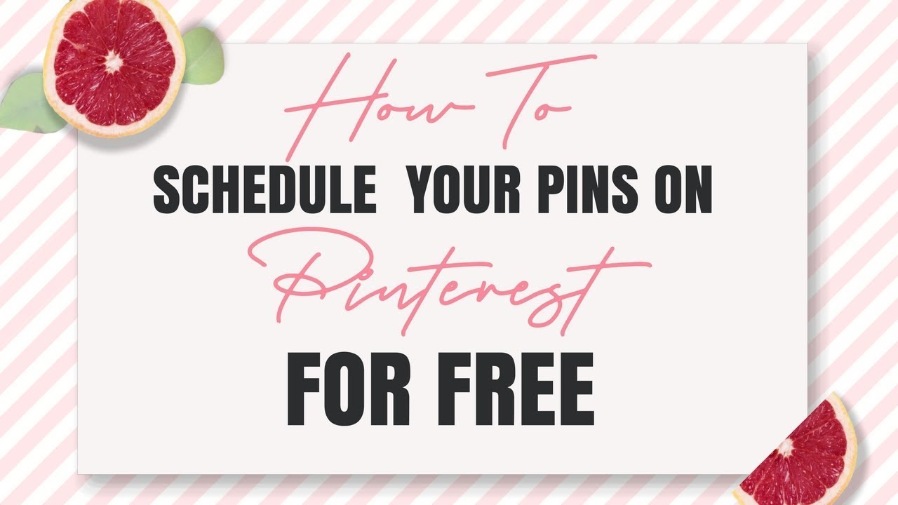 How to schedule your pins on Pinterest for Free