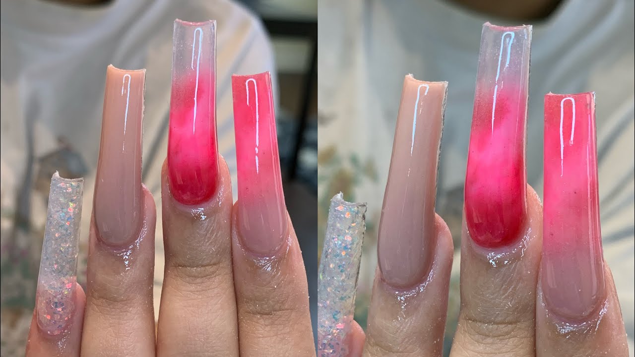 WATCH ME WORK : Acrylic Fullset using C-Curve Nail Tips