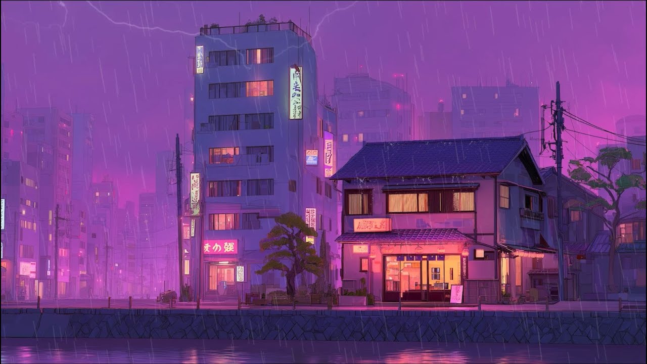 Slow Beats to Let Go 🌧️ Relax in Rainy Kyoto ⛩️ Soft Lofi Music for Peace