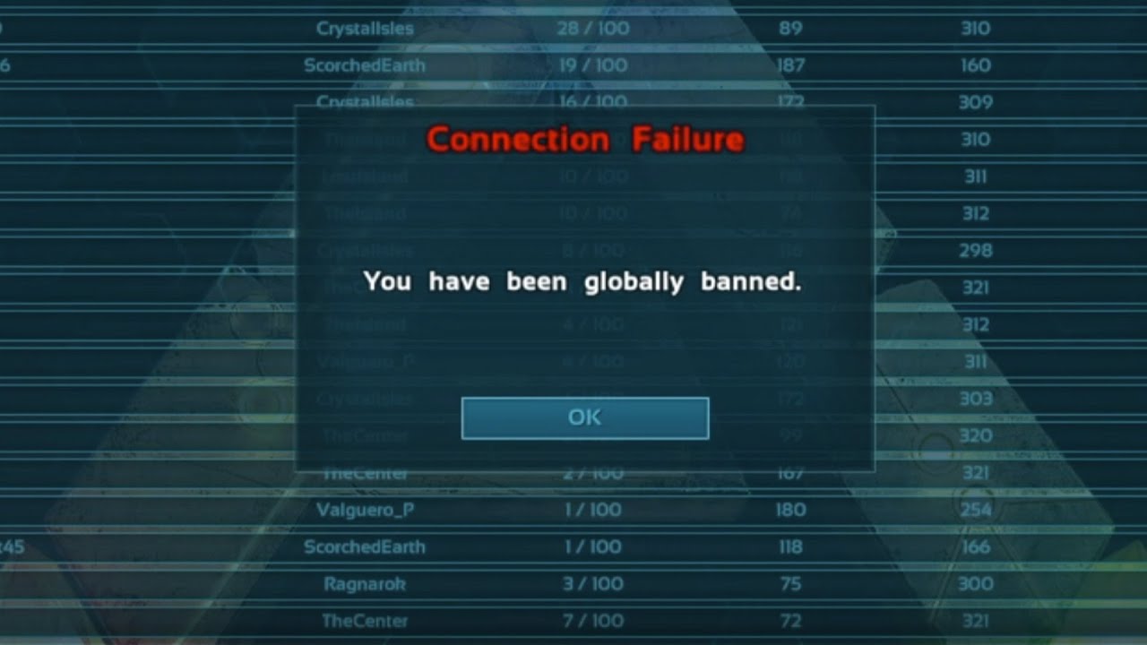 Banned For Attacking Snail Games Arks Publisher On Official Servers...Ark Is Corrupted
