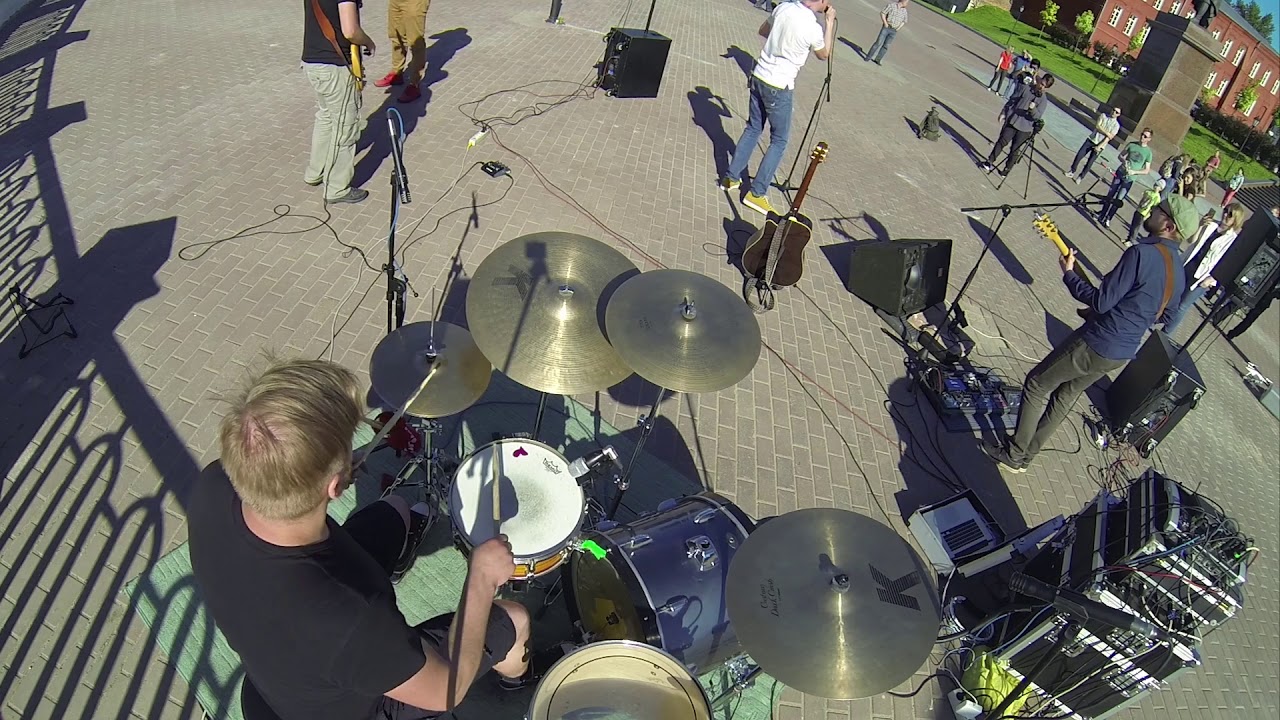The Valenki Band - I Can't Dance (Genesis cover) DrumCam