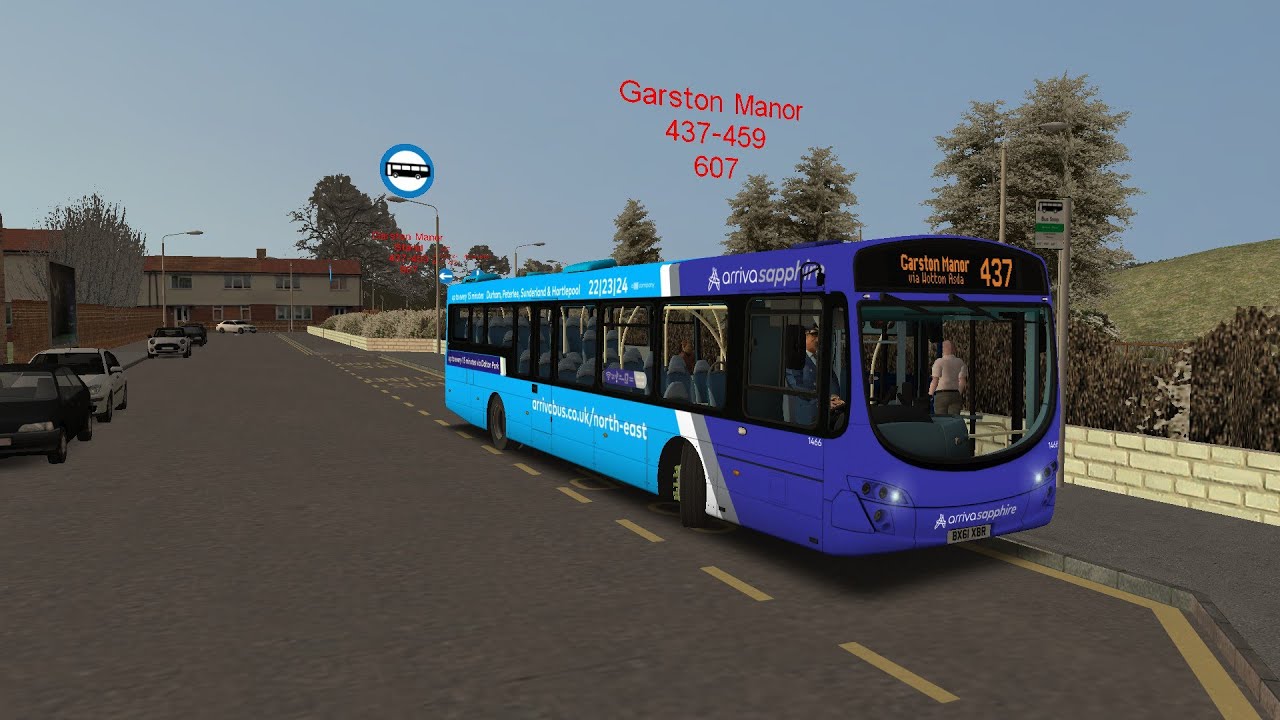 OMSI 2 Bowdenham V5 map| Journey on Route 437 to Fobberingham Green