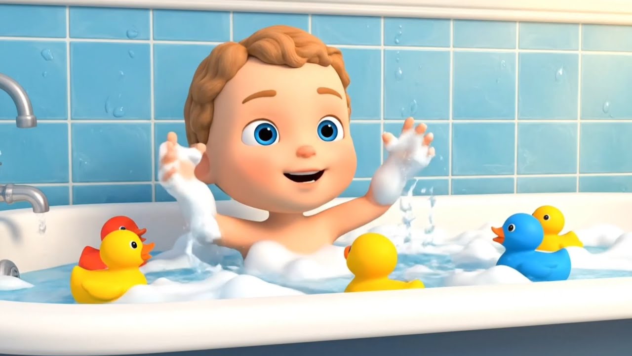 Bath Time Safety Song | Fun & Safe Bath Routine for Kids | Toddler Learning Song