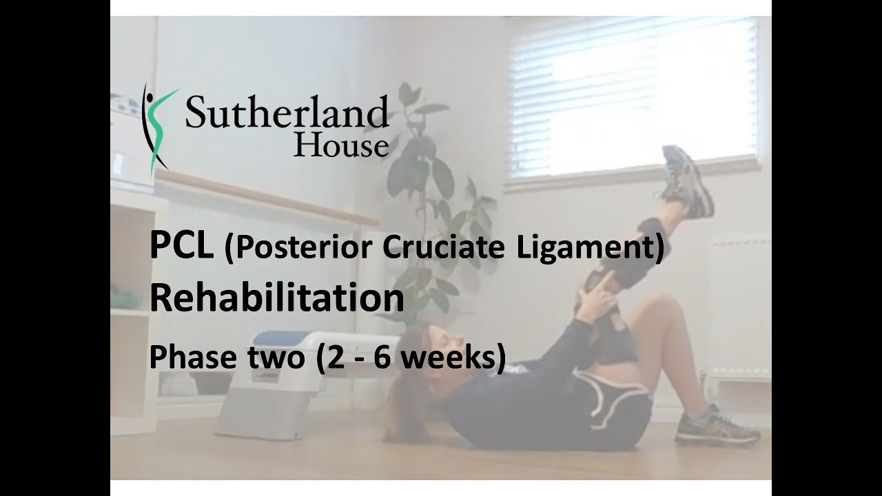 Posterior Cruciate Ligament (PCL) Rehabilitation - Phase two (2 - 6 weeks)