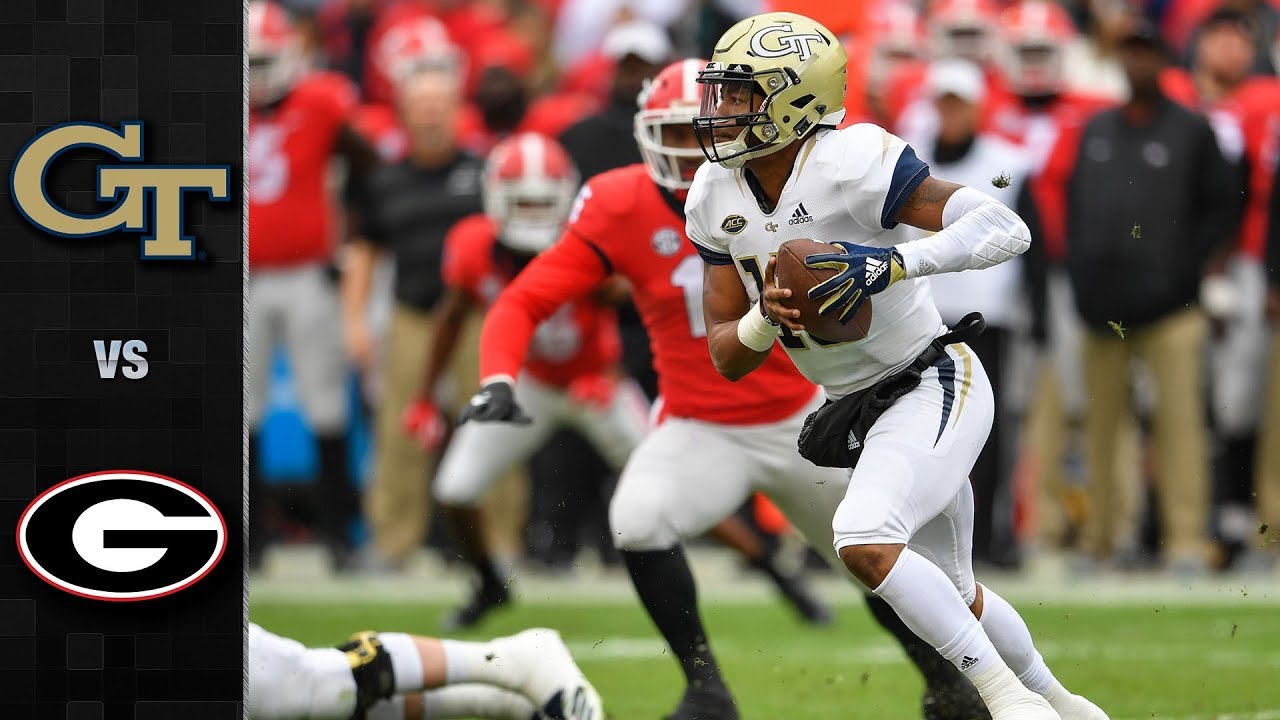 Georgia Tech vs. Georgia Football Highlights (2018)