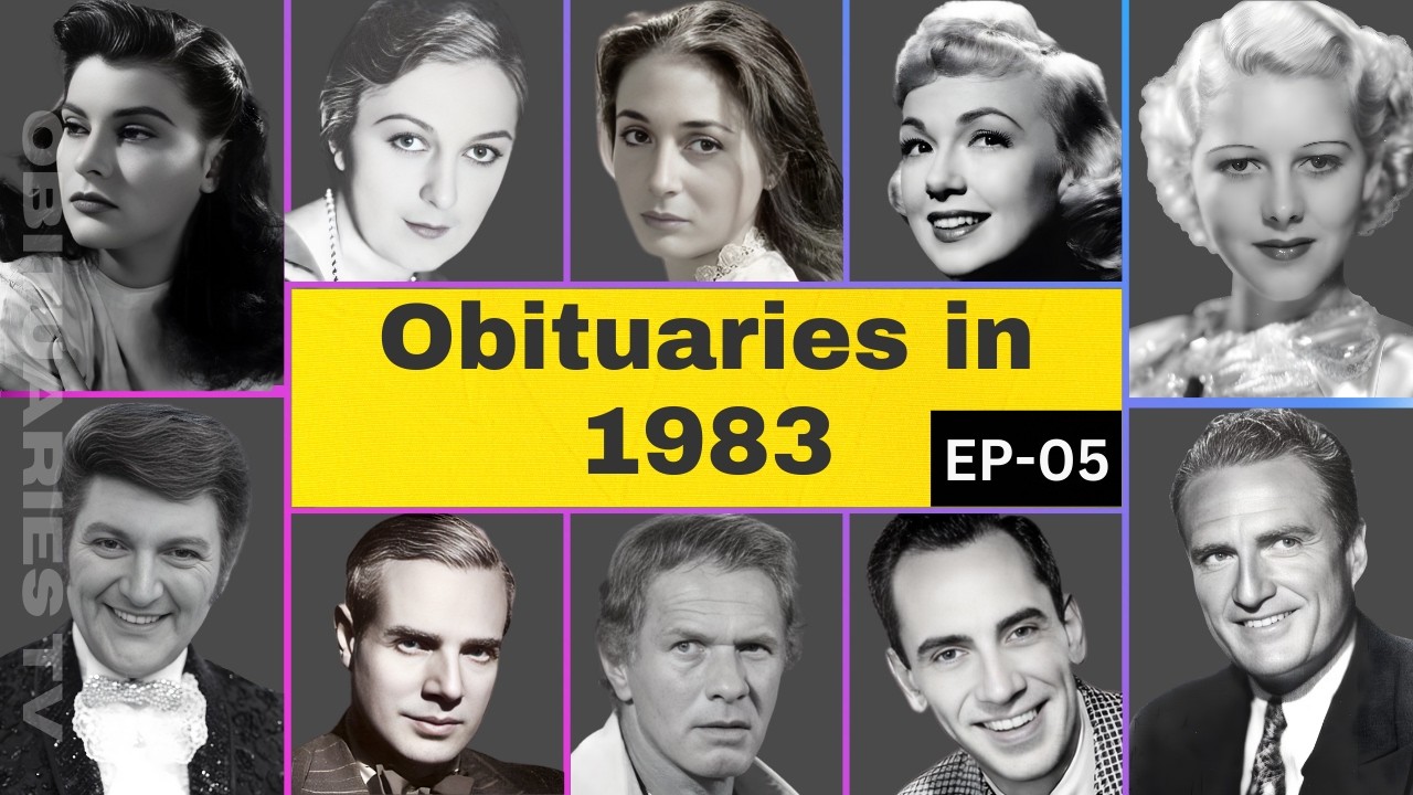 Некрологи знаменитостей. Известные звезды, скончавшиеся в 1983 году. Часть 5. Некрологи на ТВ. #в...